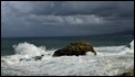 Rocks and surf